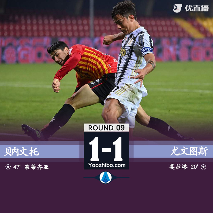 <a href=/mianfeizuqiu/juventus/ target=_blank class=infotextkey>尤文图斯</a>1-1贝内文托